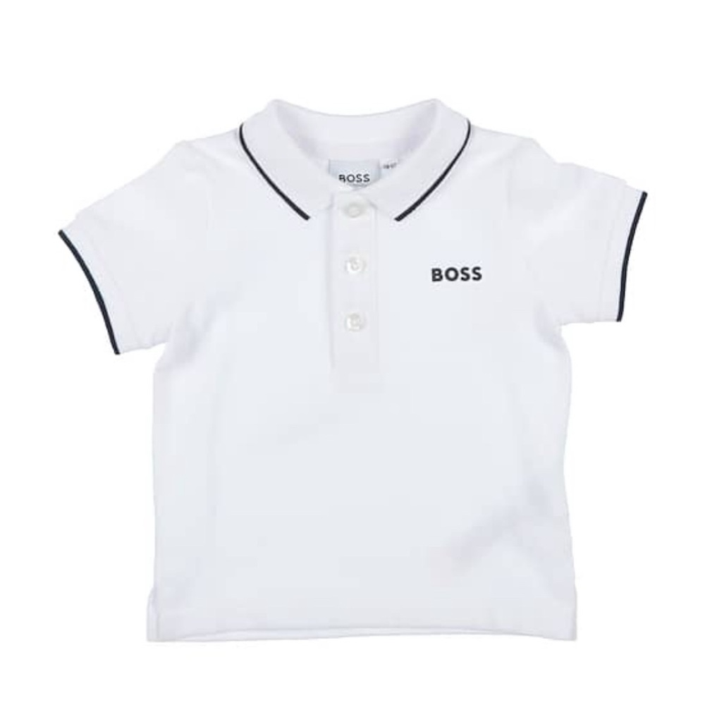 BOSS White Polo Shirt